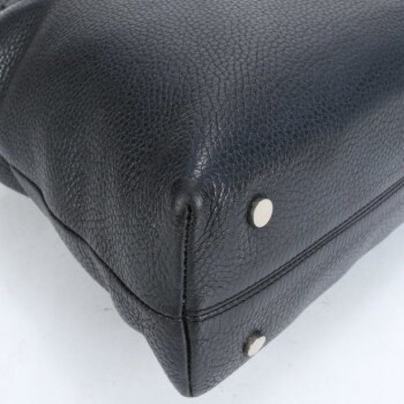 Burberry striped flap belt leather tote bag shoulder - Picture 7 of 11